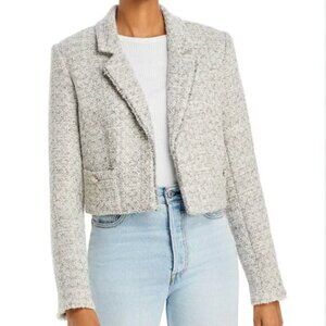 PAIGE Cropped Tweed Selyna Blazer Size S